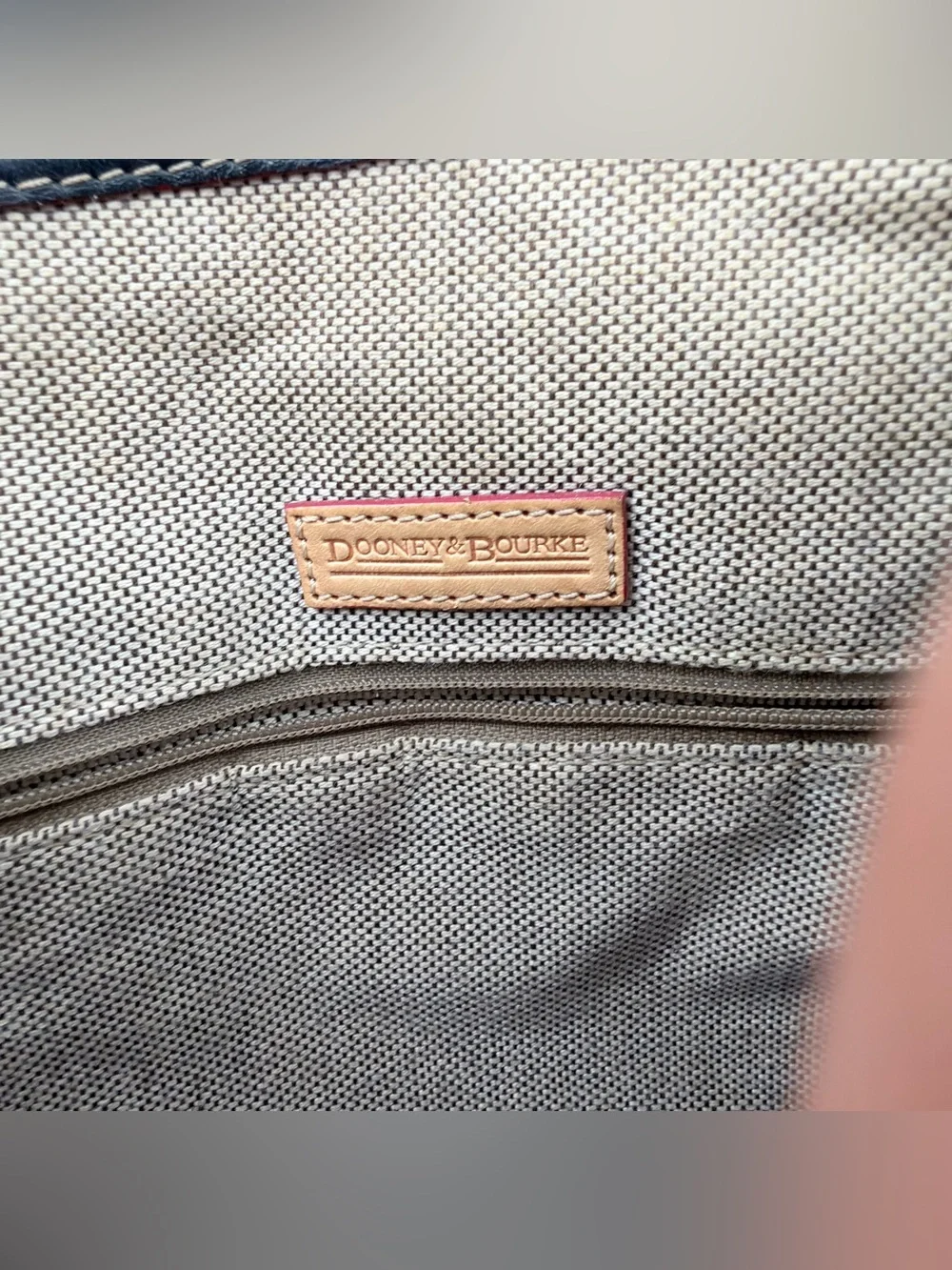 Dooney & Bourke navy pebbled